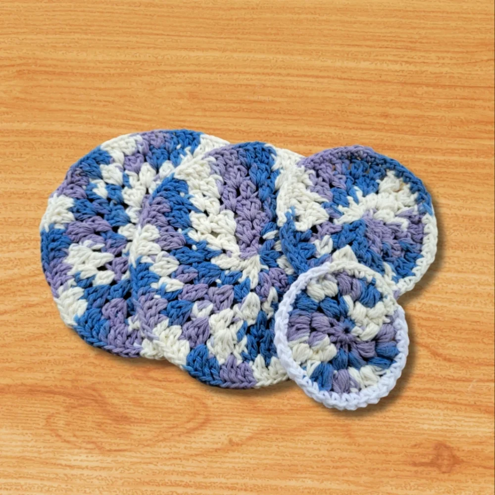 Crochet 4 piece spa set